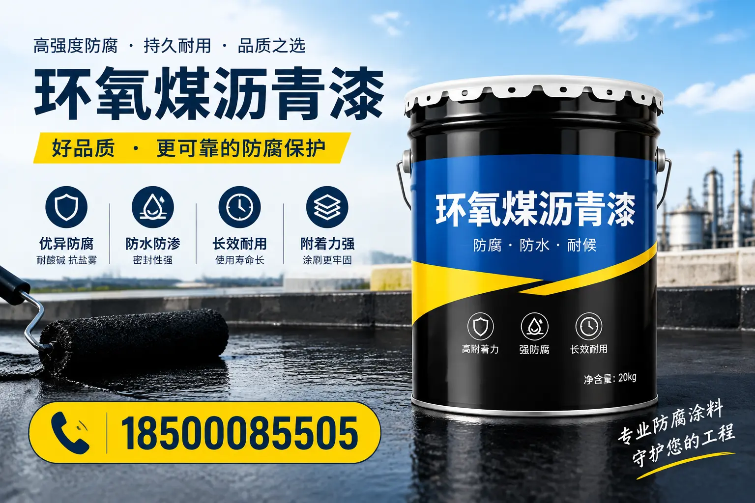 选择环氧煤沥青漆的五大理由，大庆客户必知